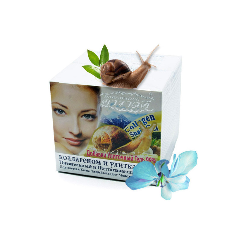 Anti-aging face cream with collagen, fruit extracts and mucus snails, 100 g