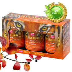 Banna 100% Original Tiger Herbal Balm for Arthritis & Back Pain Relief, 3 pcs x 50 g
