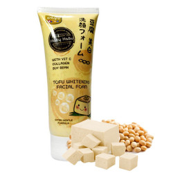 Hokkaido Habu Habu Пенка для умывания с тофу, соевыми бобами, коллагеном и витамином С, 130 г