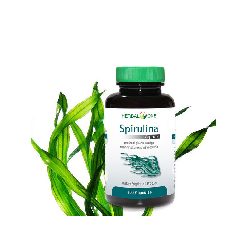 Herbal One Spirulina Capsules 100 pcs