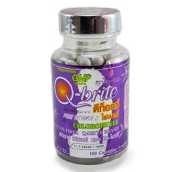 Q-Brite Detox Fiber Chlorophyll Plus Vitamin C, For Body Detoxication, Weight Loss and Vessel Cleaning, 100 pcs