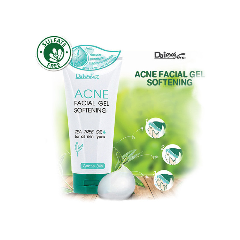 Daiso Acne Facial Gel Softening With Tea Tree Oil, 150 g