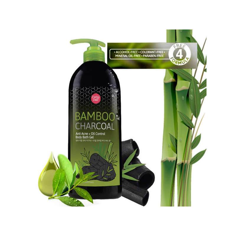 Cathy Doll Bamboo Charcoal Anti Acne + Oil Control Body Bath Gel 500 ml