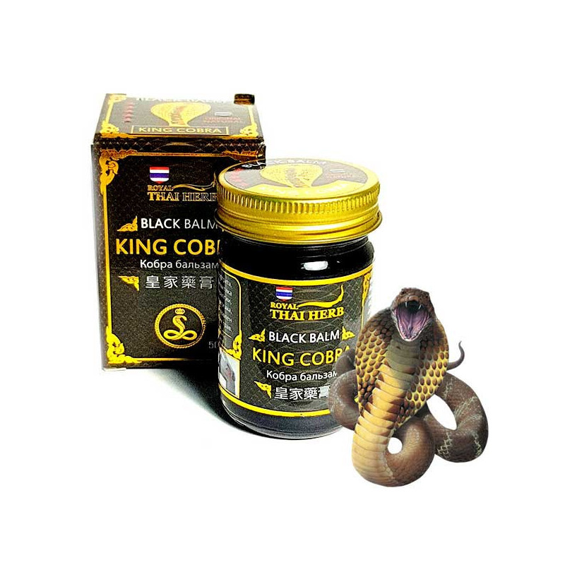 Royal Thai Herb Black Balm King Cobra, 50 g