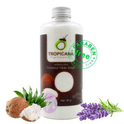 Tropicana Кокосовый сухой скраб для лица и тела с лавандой