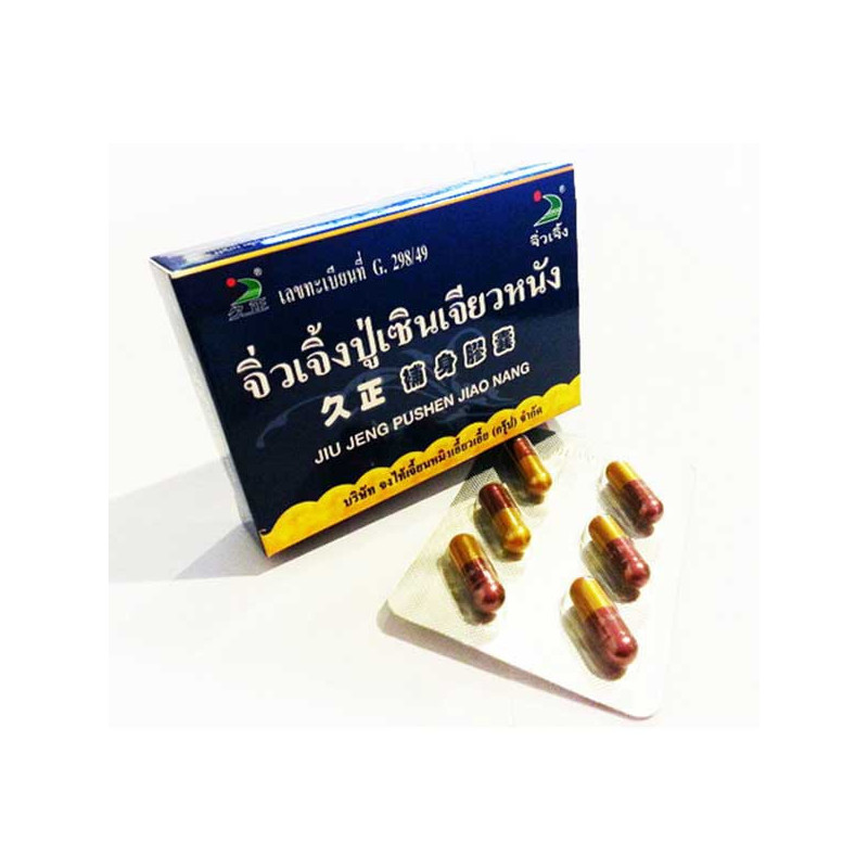 Капсулы для мужчин JIU JENG PUSHEN JIAO NANG, 6 шт
