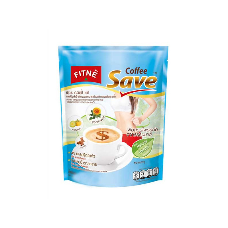 FITNE’ Coffee Save Weight Control with Safflower Extract and Garcinia Extract, 40 g