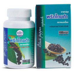 Slimming capsules Prik Thai Dum, 100 pcs