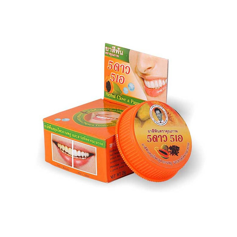 Thai papaya whitening toothpaste, 25 g