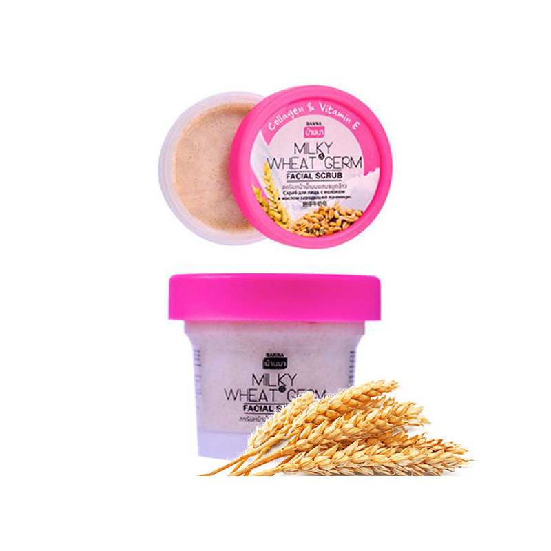 Facial scrub with collagen and vitamin E, 100 ml