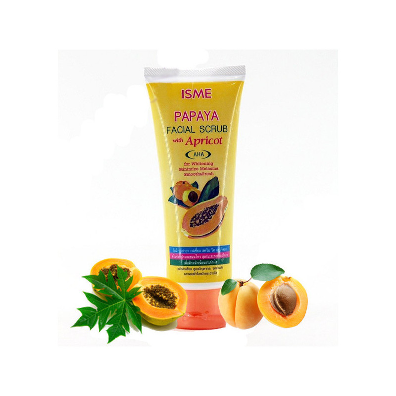 Isme Facial Scrub with papaya extract and apricot pits, 100 g