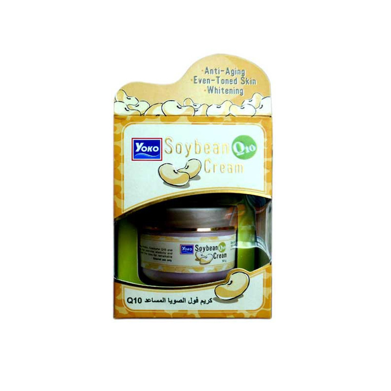 Moisturizing face cream with soy protein and Q10, 50 g
