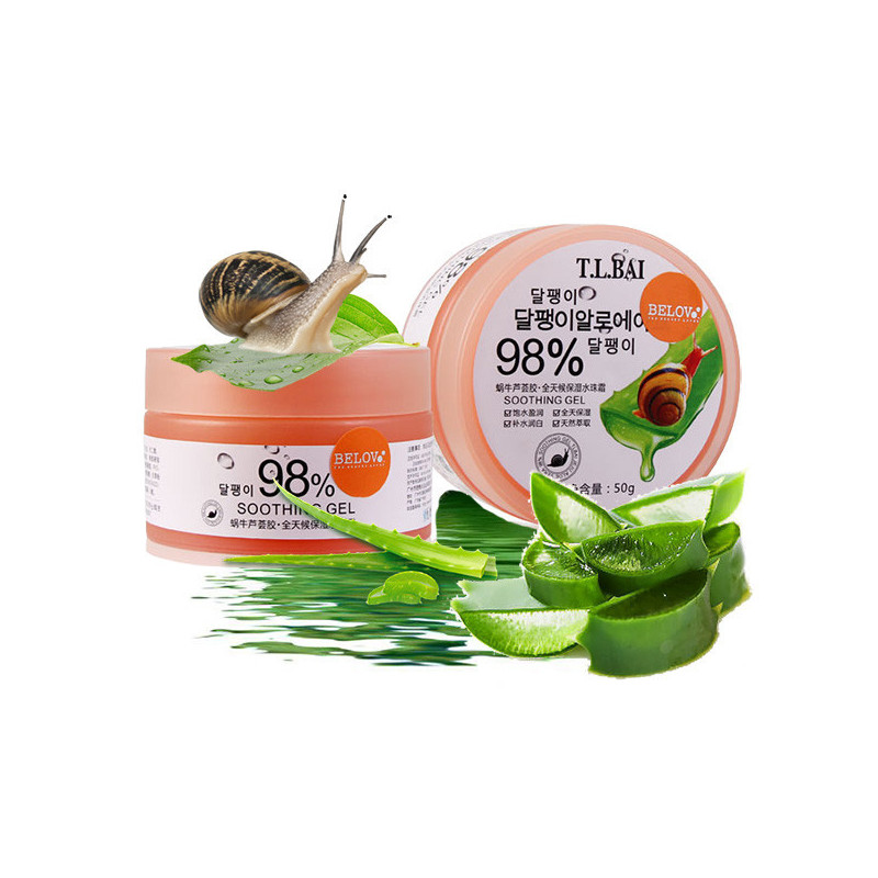 Soothing cream-gel with aloe vera and snail extract, 50 g