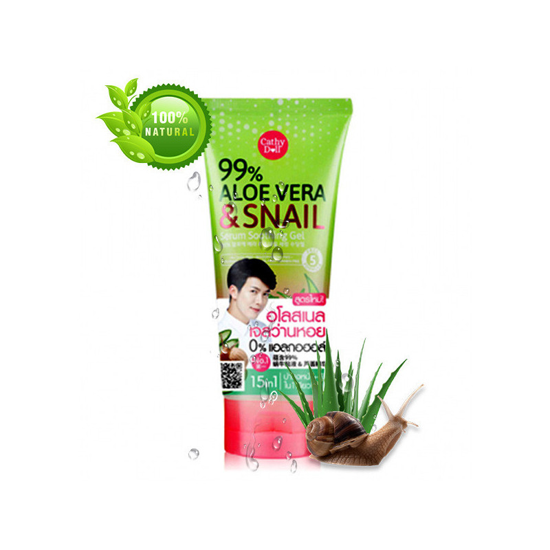 Cathy Doll 99% Aloe Vera & Snail Serum Soothing Gel