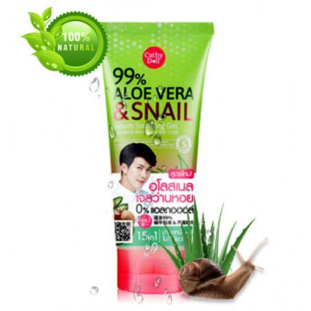 Cathy Doll 99% Aloe Vera & Snail Serum Soothing Gel