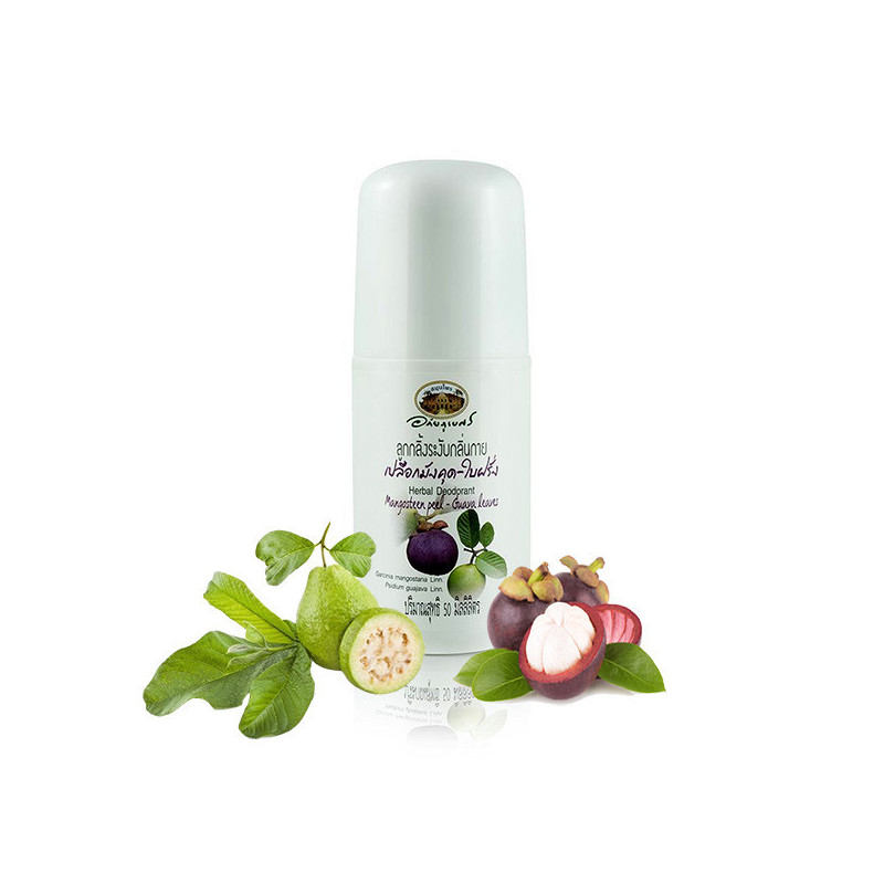 Abhaibhubejhr Herbal Roller Deodorant with Mangosteen and Guava, 50 ml